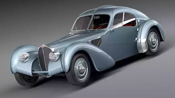 Bugatti Type 57 Atlantic 3D model