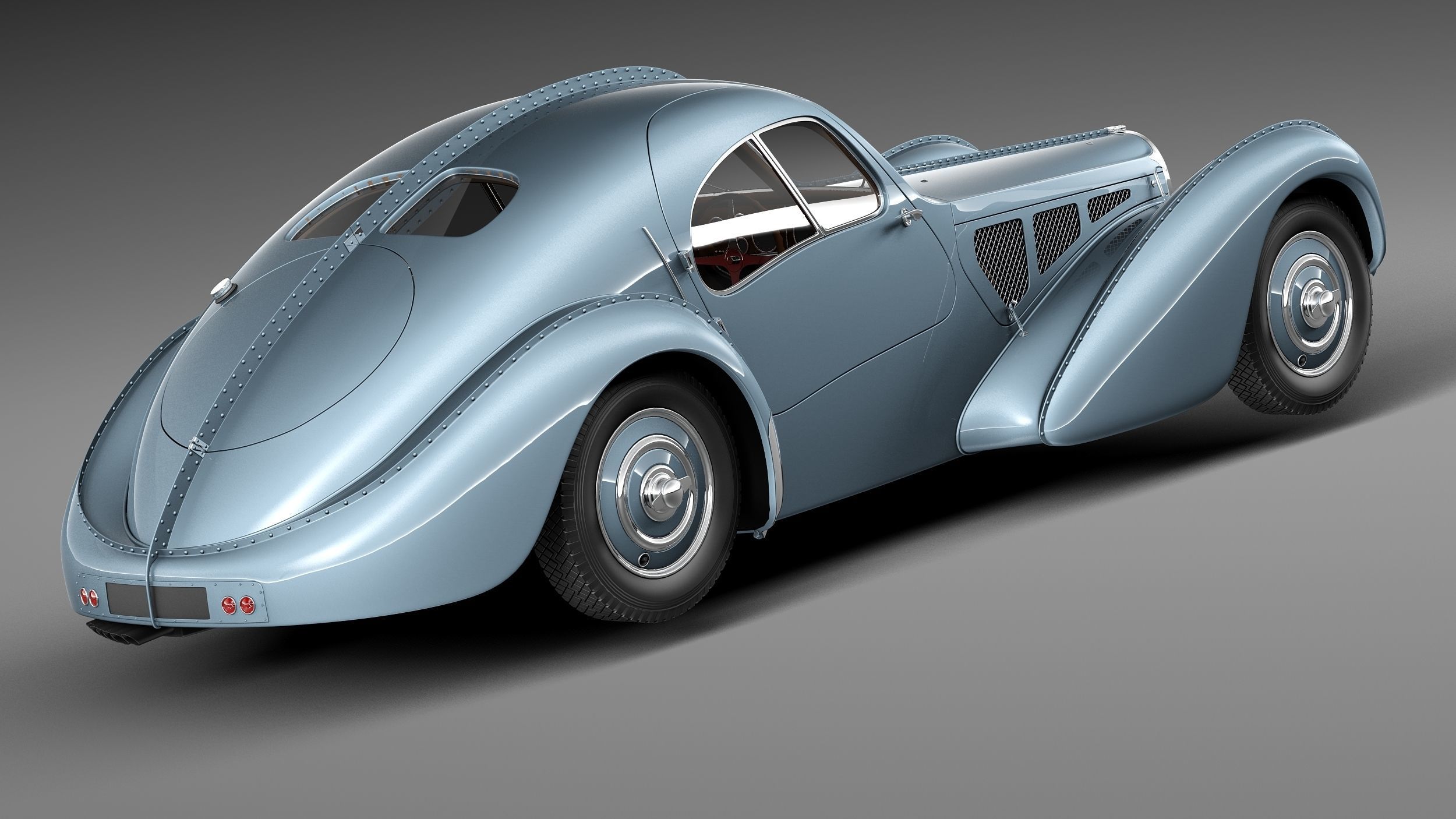 Bugatti Type 57 Atlantic 3D model_4