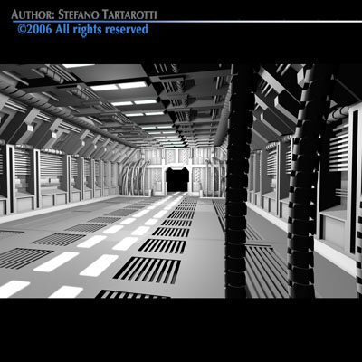 Science-fiction door 3D model_5