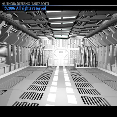 Science-fiction door 3D model_3