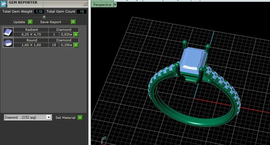 Solitaire engagement ring Model 4355 3D print model_8