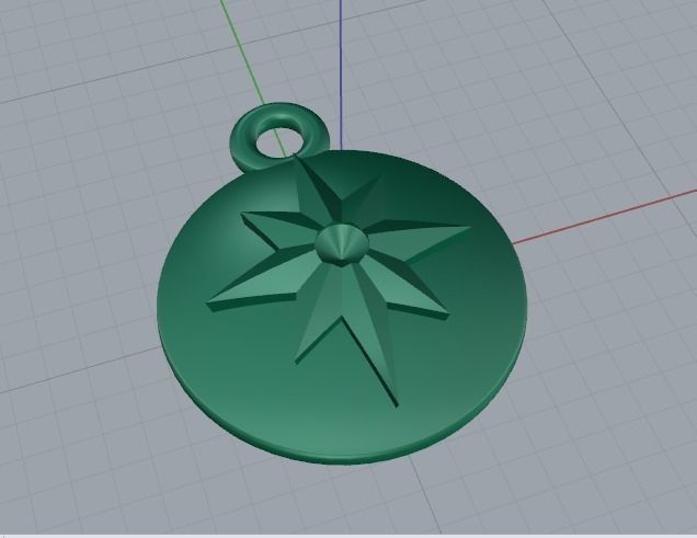 Pendant Model 4353 3D print model_2