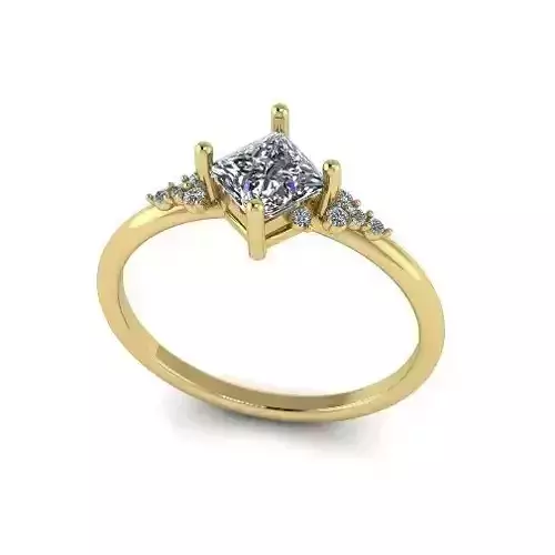 Solitaire engagement ring Model 4351