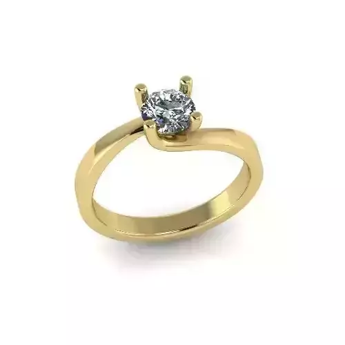 Solitaire engagement ring Model 4347