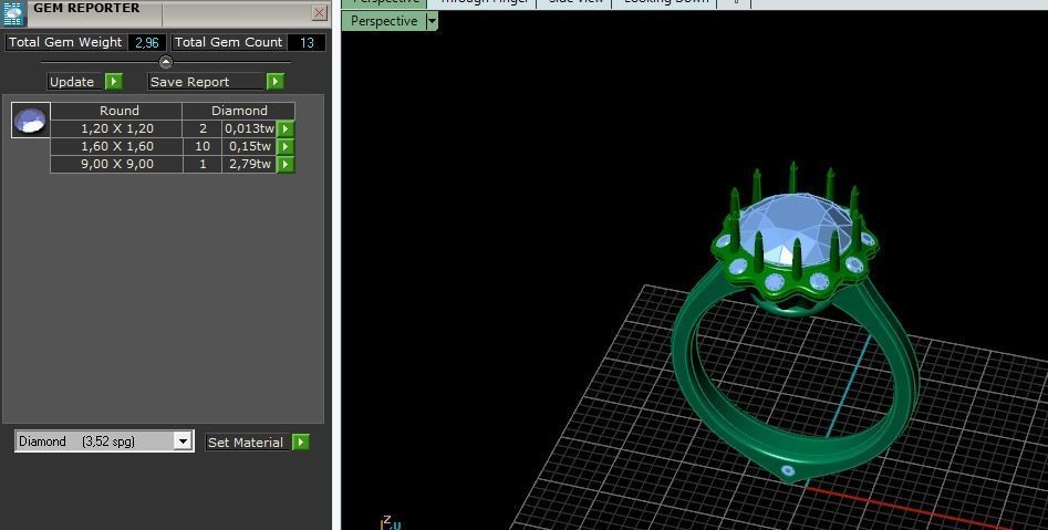 Womens ring Model 4345 3D print model_10