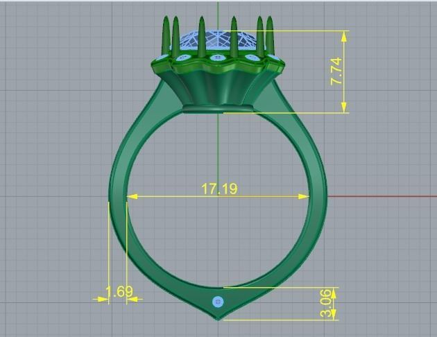 Womens ring Model 4345 3D print model_6