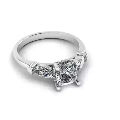 Engagement halo rings Model 4338