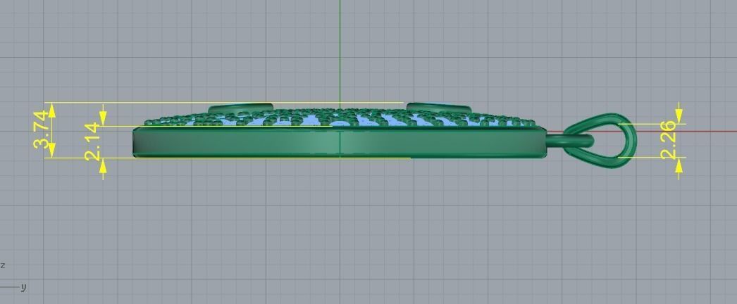 Yin Yang Pendant Model 4329 3D print model_7