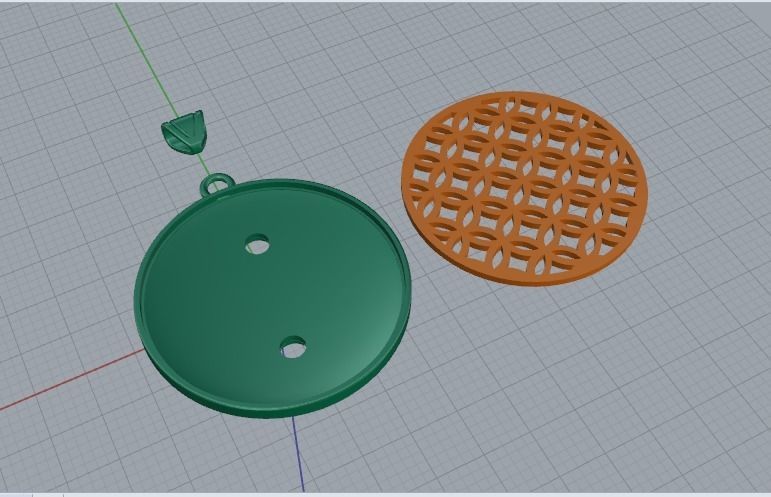 Yin Yang Pendant Model 4329 3D print model_5