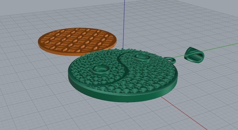 Yin Yang Pendant Model 4329 3D print model_4