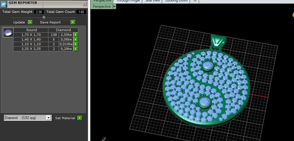 Yin Yang Pendant Model 4329 3D print model_9
