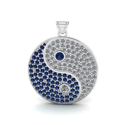 Yin Yang Pendant Model 4329 3D print model_2