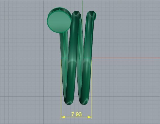 Ring nail Model 4326 3D print model_6