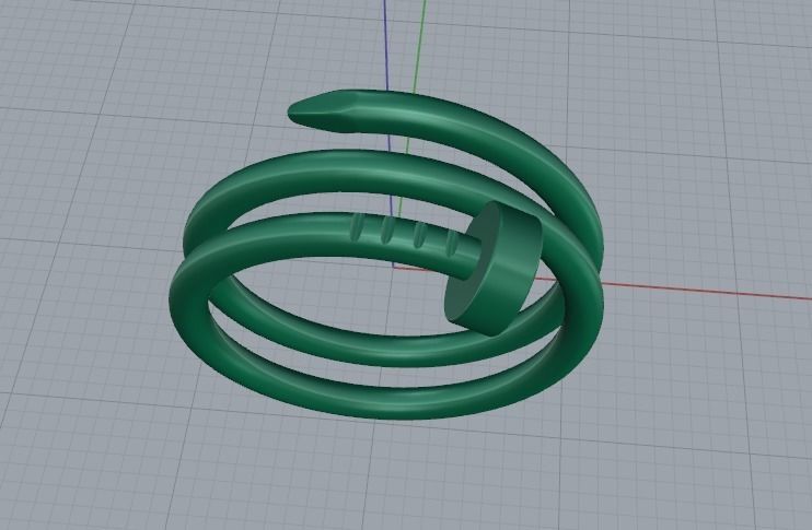 Ring nail Model 4326 3D print model_2