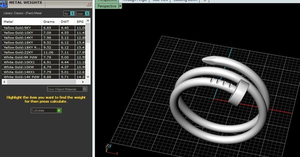 Ring nail Model 4326 3D print model_7