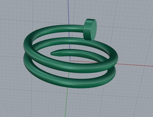 Ring nail Model 4326 3D print model_4