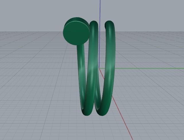 Ring nail Model 4326 3D print model_3