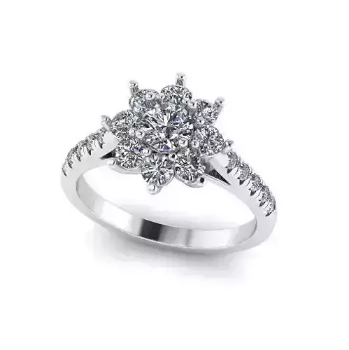 Engagement halo rings Model 4324
