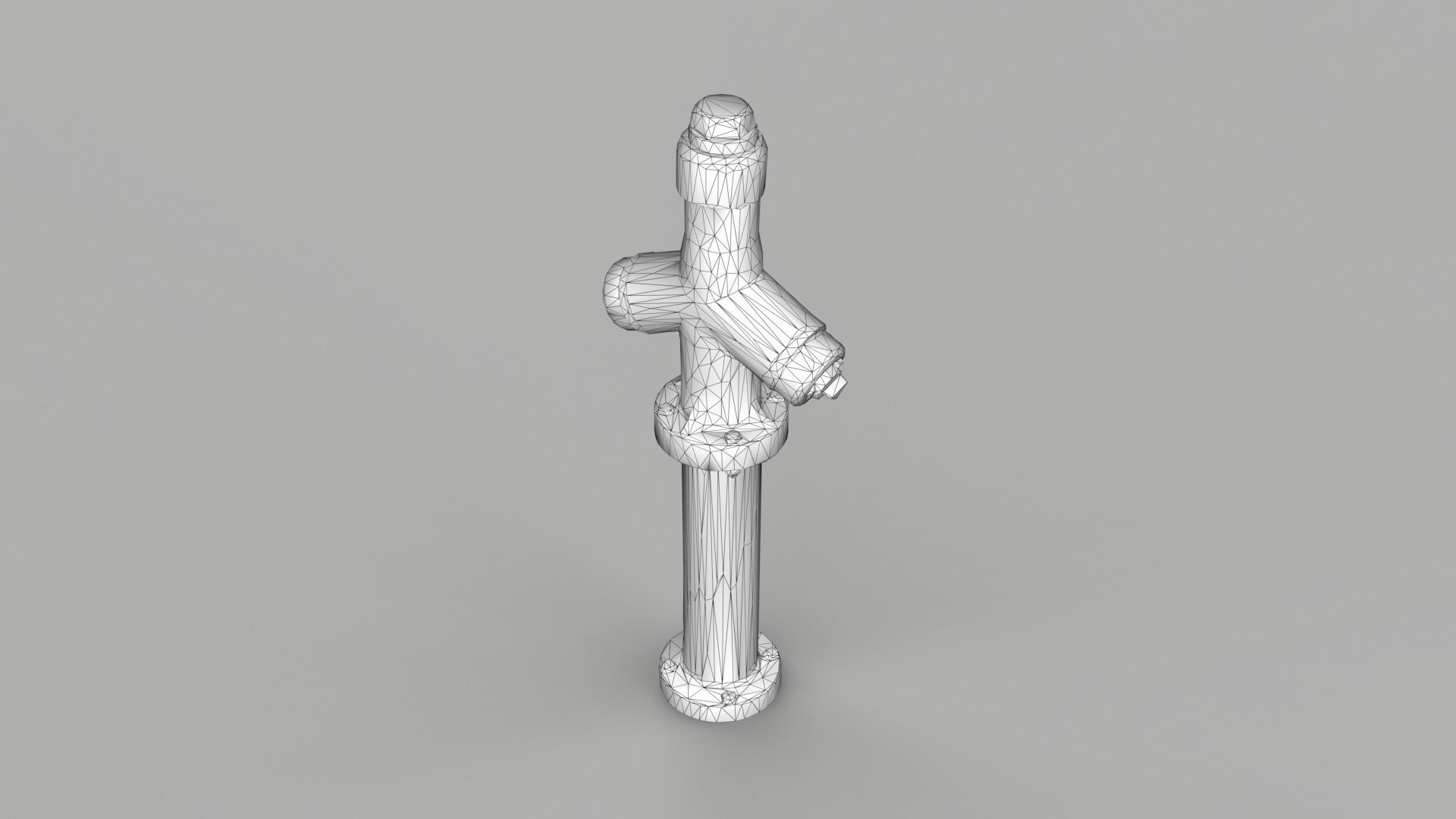 Fire Hydrant 3 Low-poly 3D model_15