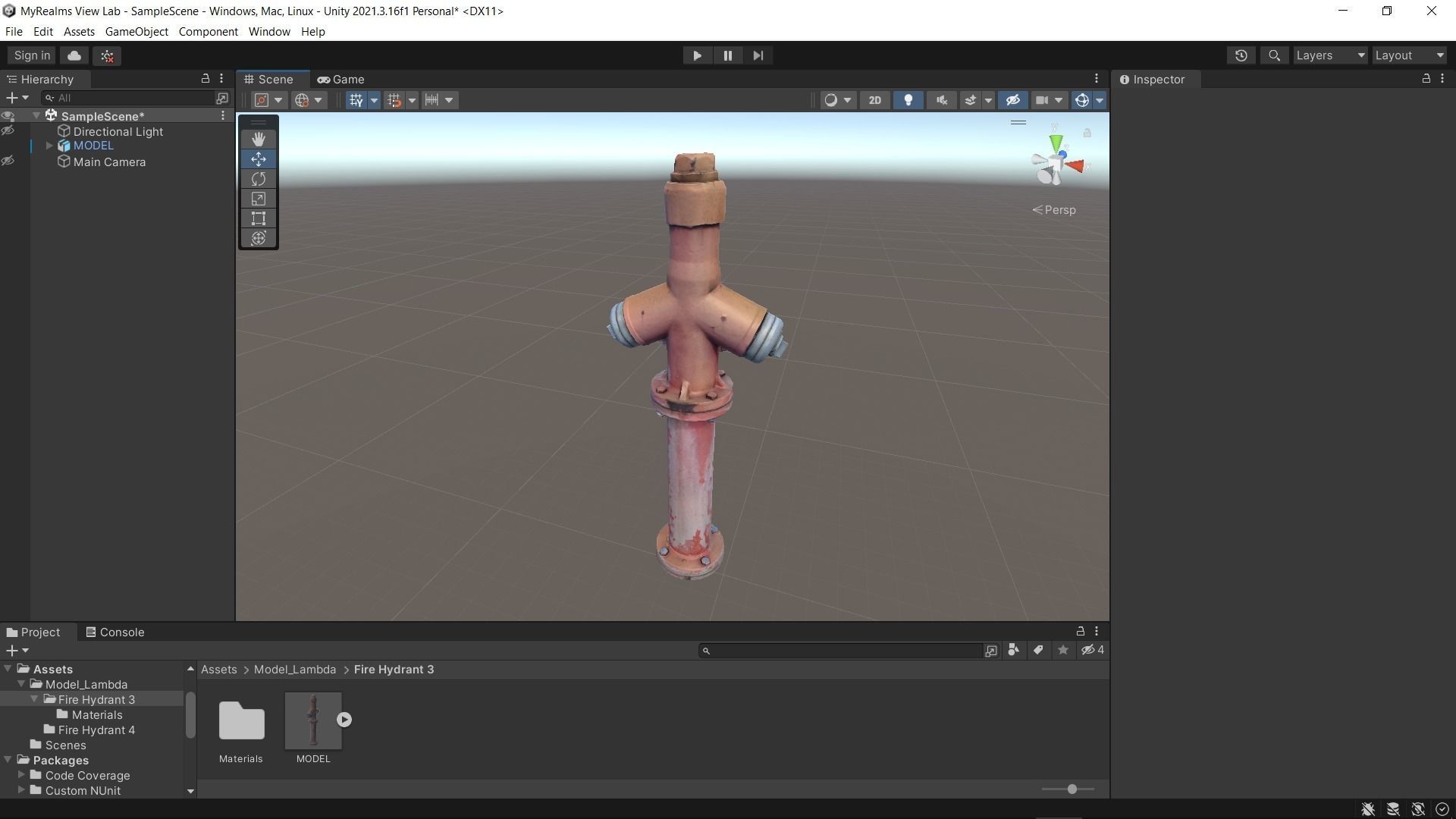 Fire Hydrant 3 Low-poly 3D model_20