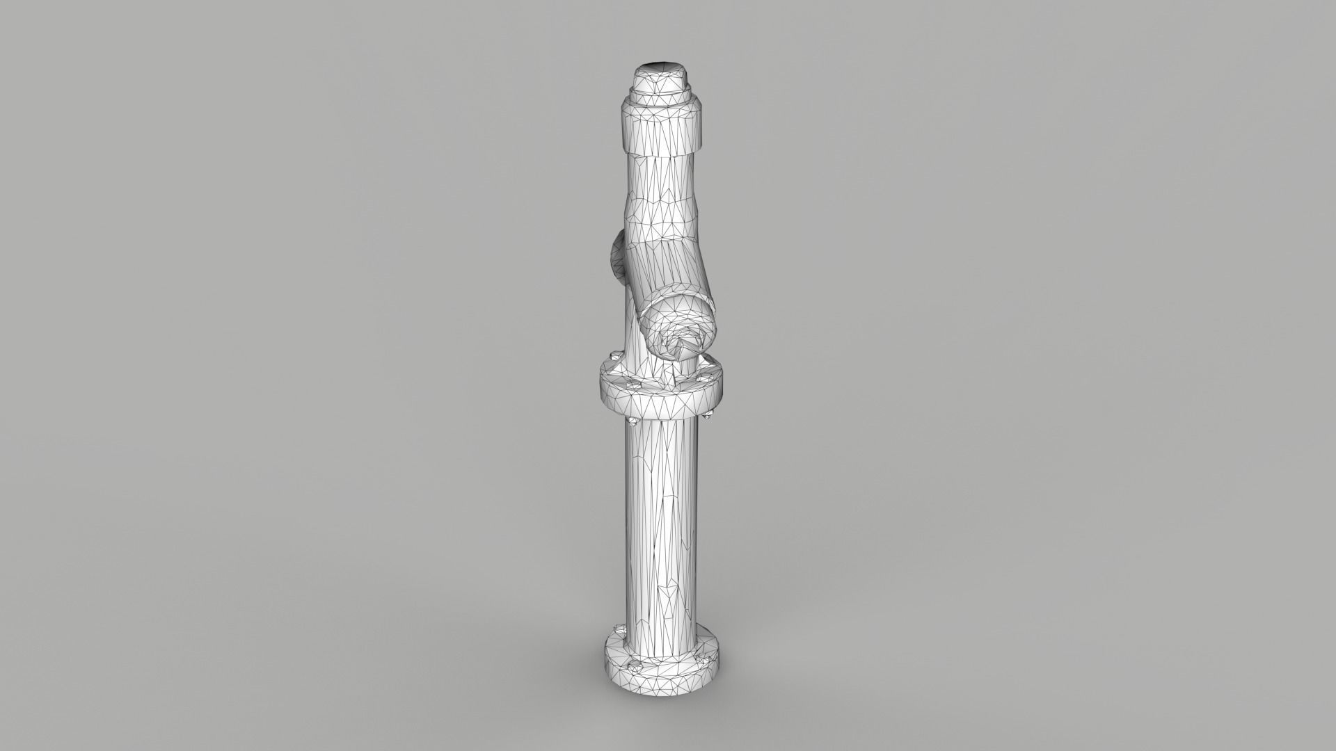 Fire Hydrant 3 Low-poly 3D model_13