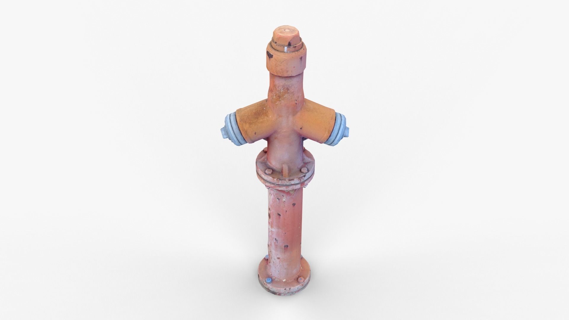 Fire Hydrant 3 Low-poly 3D model_3