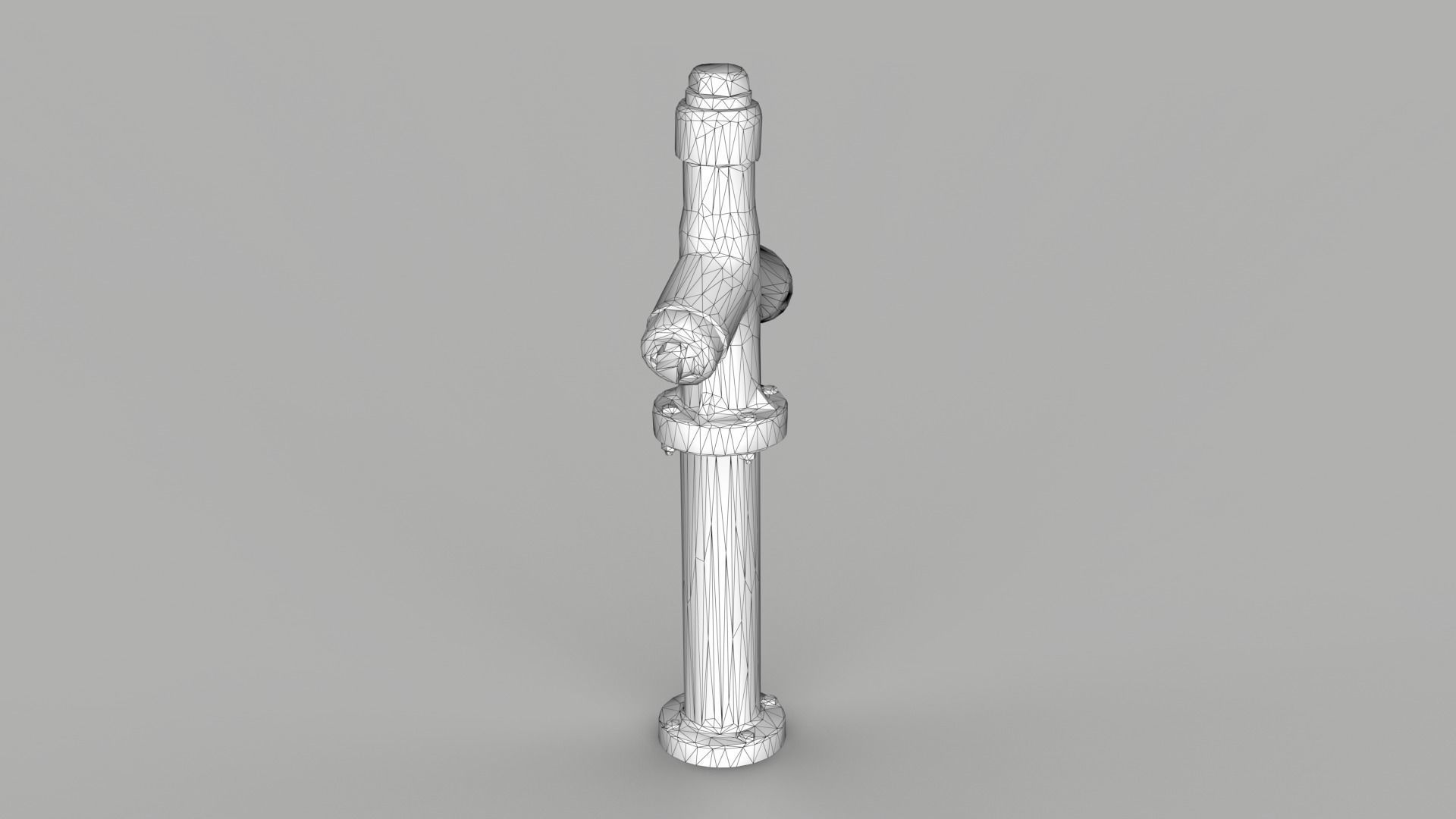 Fire Hydrant 3 Low-poly 3D model_10