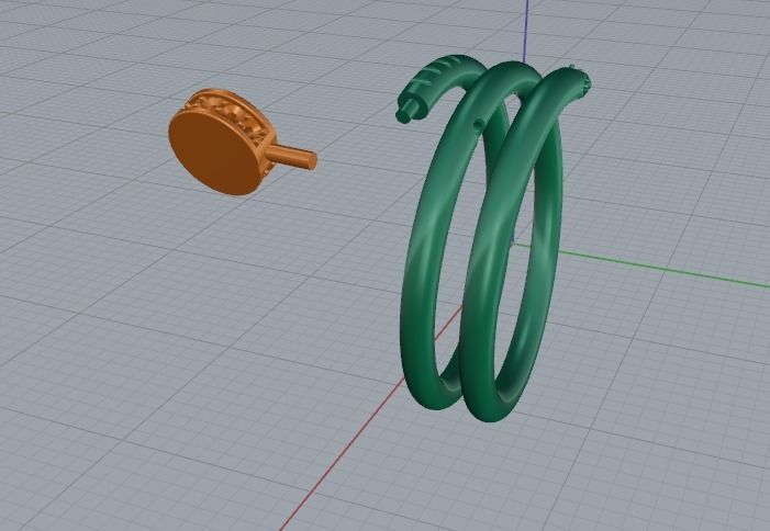 Ring nail Model 4322 3D print model_4