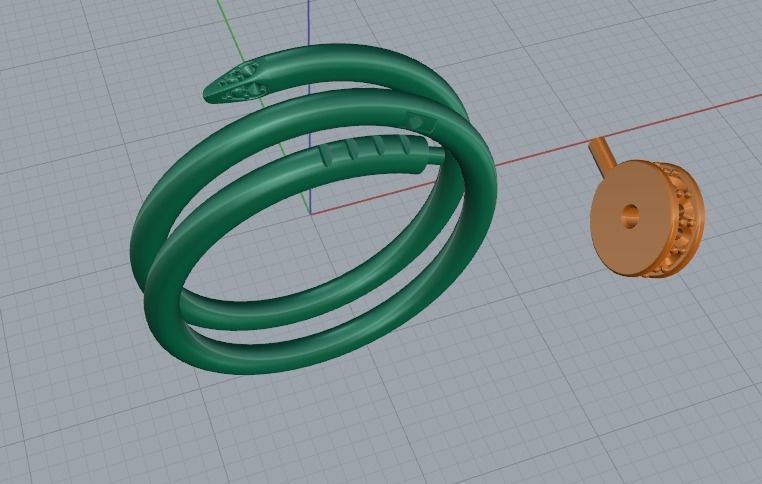 Ring nail Model 4322 3D print model_2