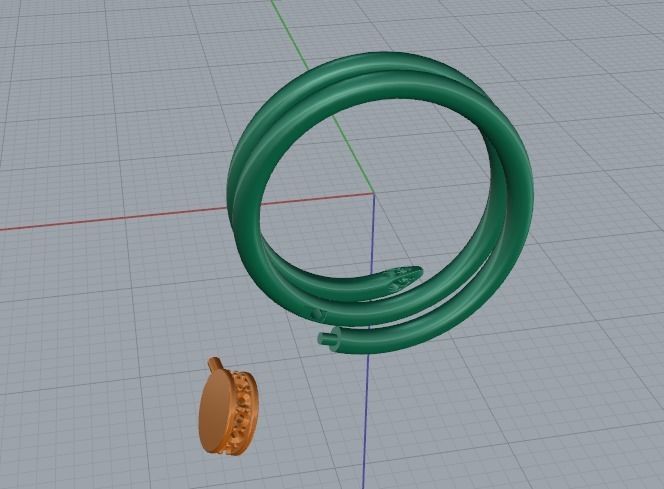Ring nail Model 4322 3D print model_5