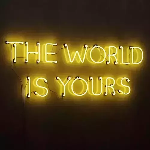 The World Is Yours Neon Sign