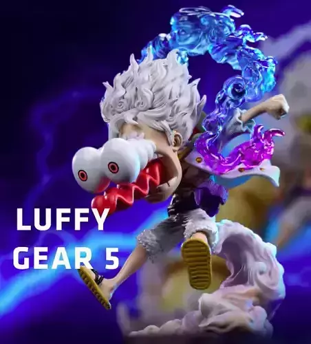 LUFFY - ONE PIECE - MODEL GEAR 5 - 3D PRINT - SPLIT PART