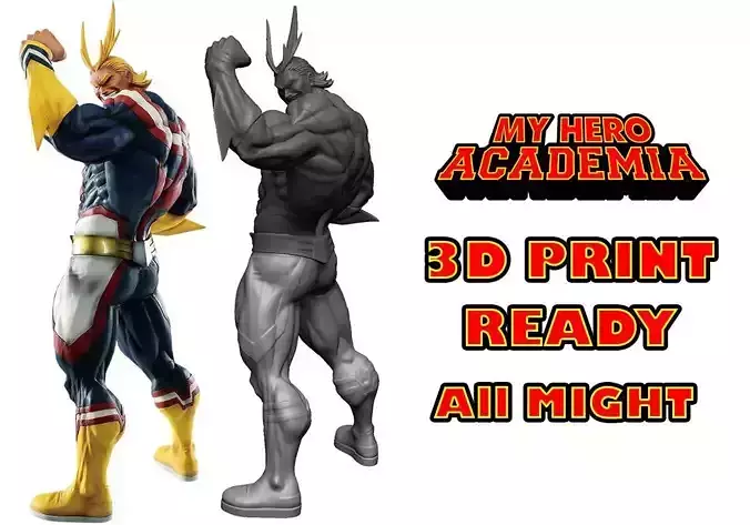 My Hero Academia All Might MASTERLIESE - 38cm 3D print model