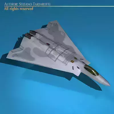 FB-22 fighter jet 3D model