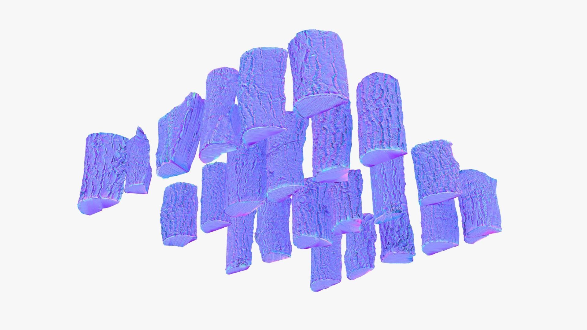 Wood Scan Pack Low-poly 3D model_15