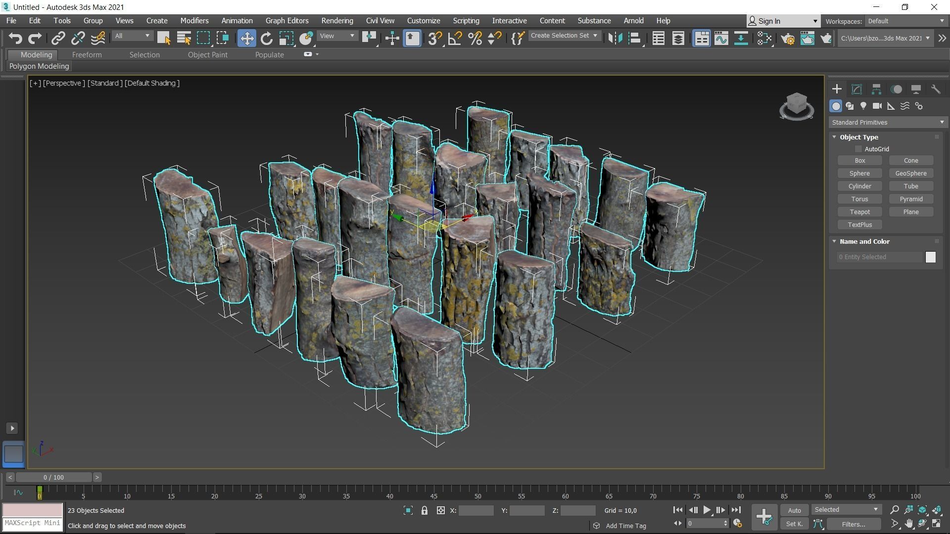 Wood Scan Pack Low-poly 3D model_32