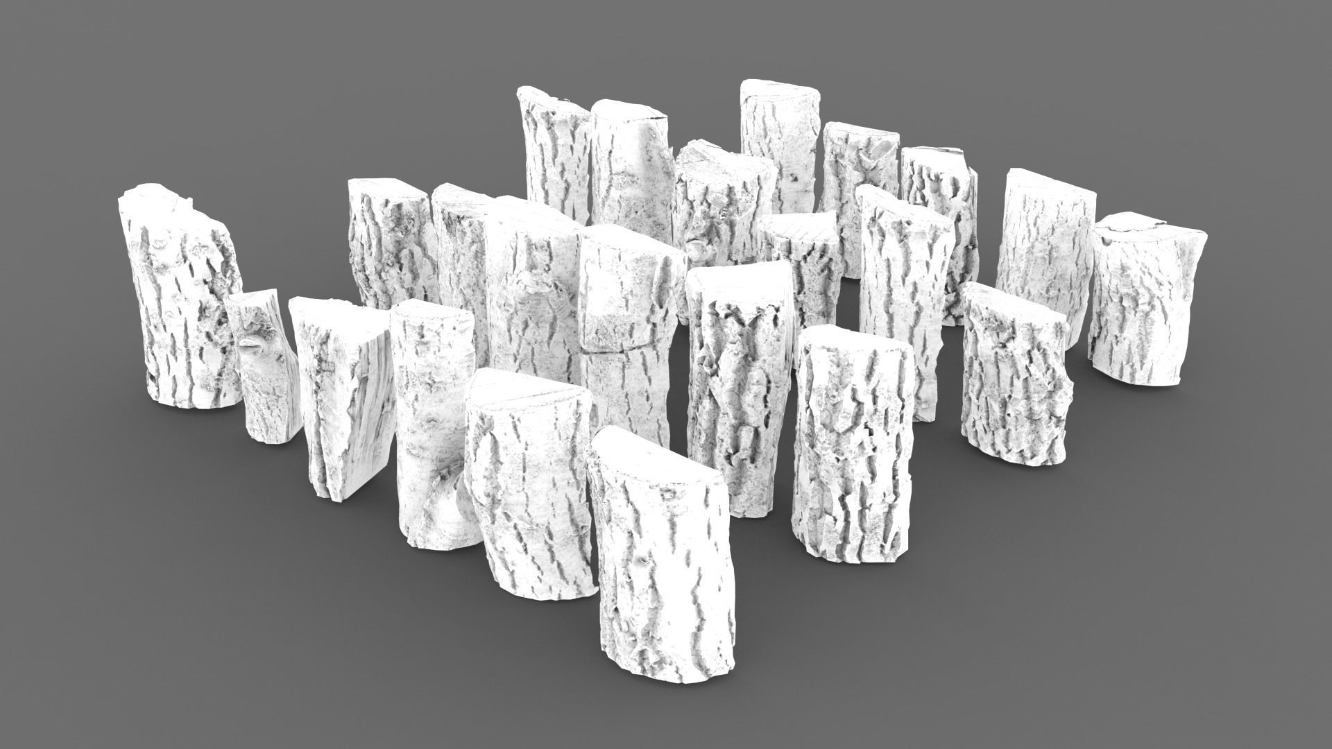 Wood Scan Pack Low-poly 3D model_21