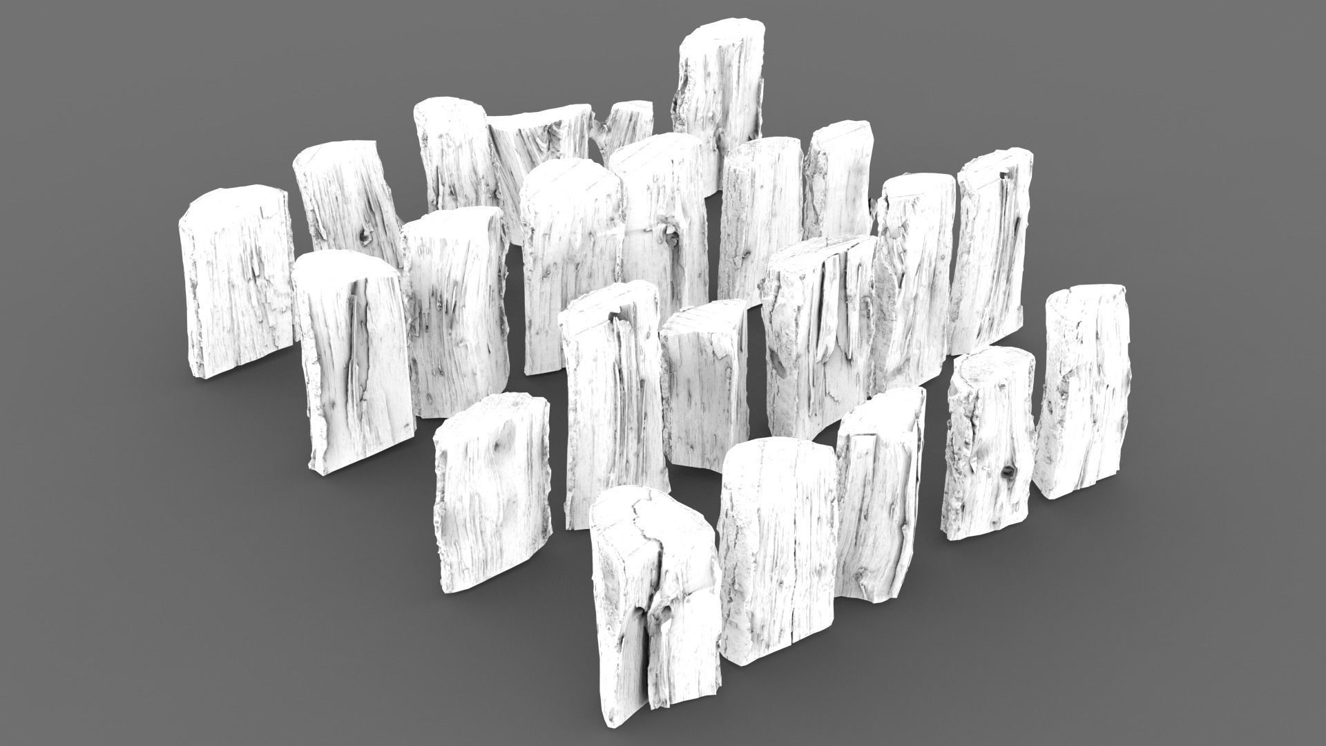 Wood Scan Pack Low-poly 3D model_20