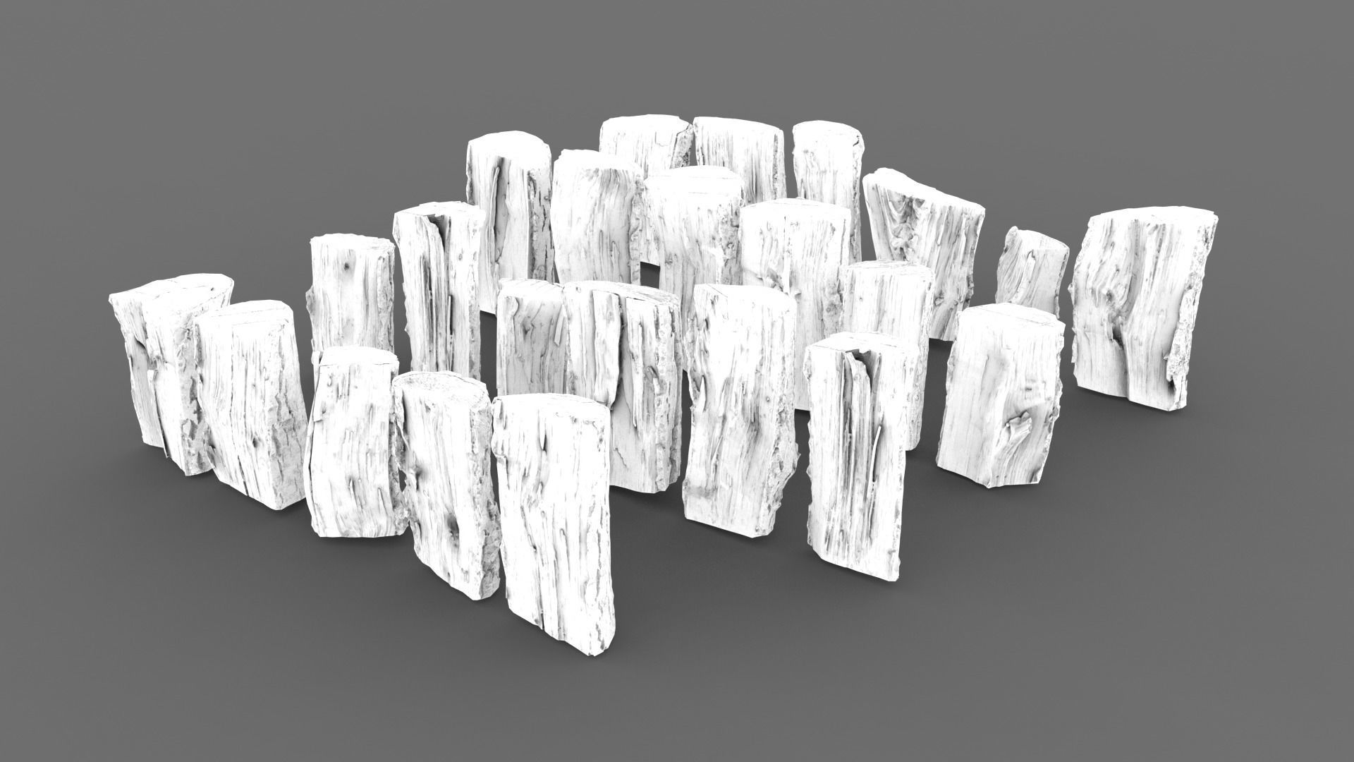 Wood Scan Pack Low-poly 3D model_19