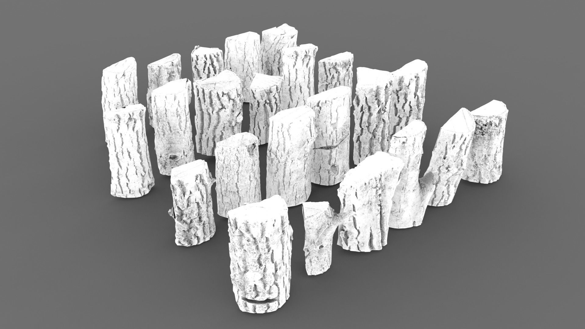 Wood Scan Pack Low-poly 3D model_22