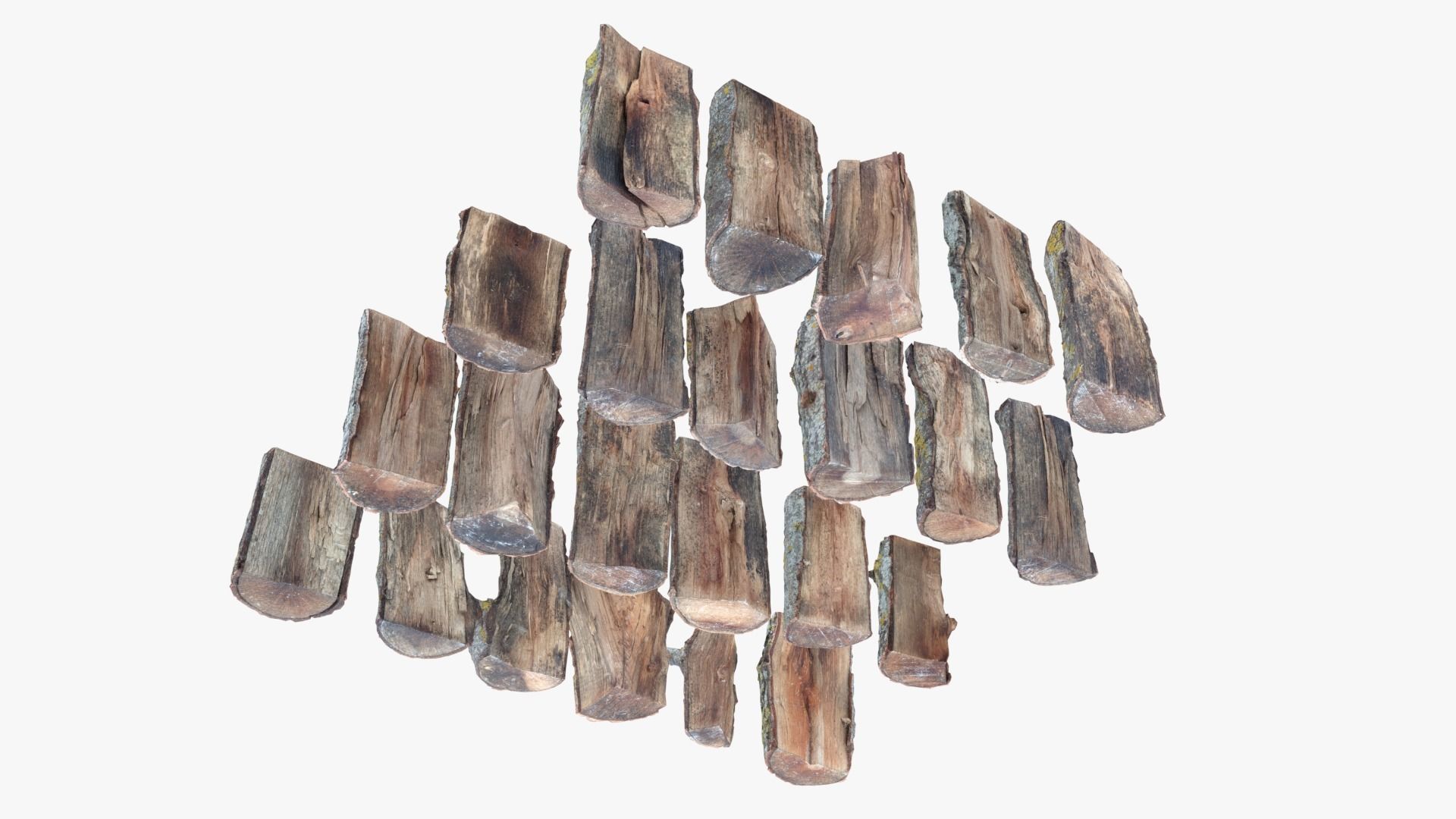 Wood Scan Pack Low-poly 3D model_3