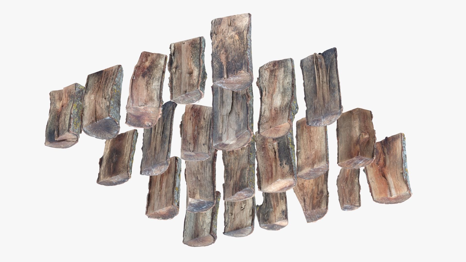 Wood Scan Pack Low-poly 3D model_4