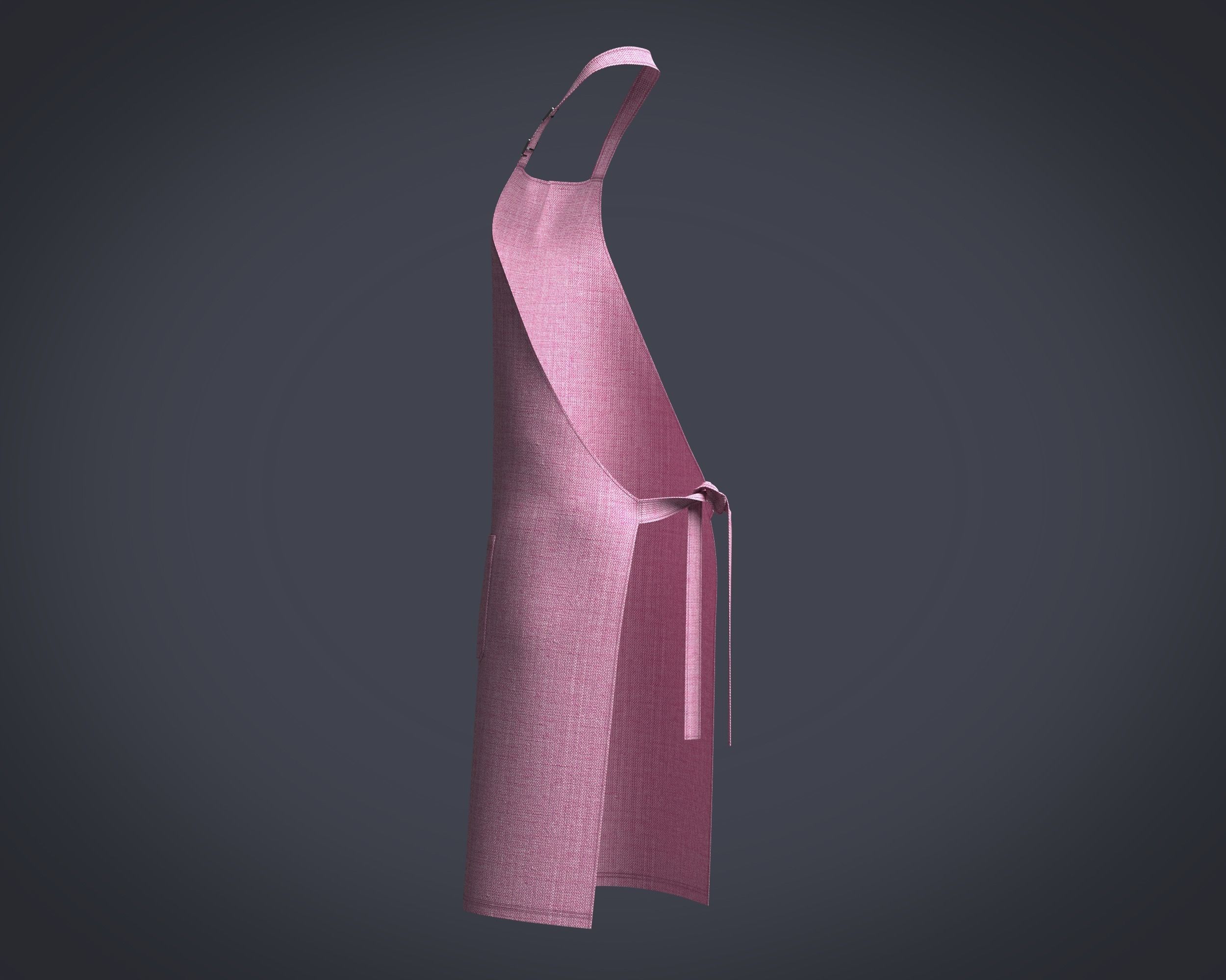 Apron Chef-V4 3D model_4