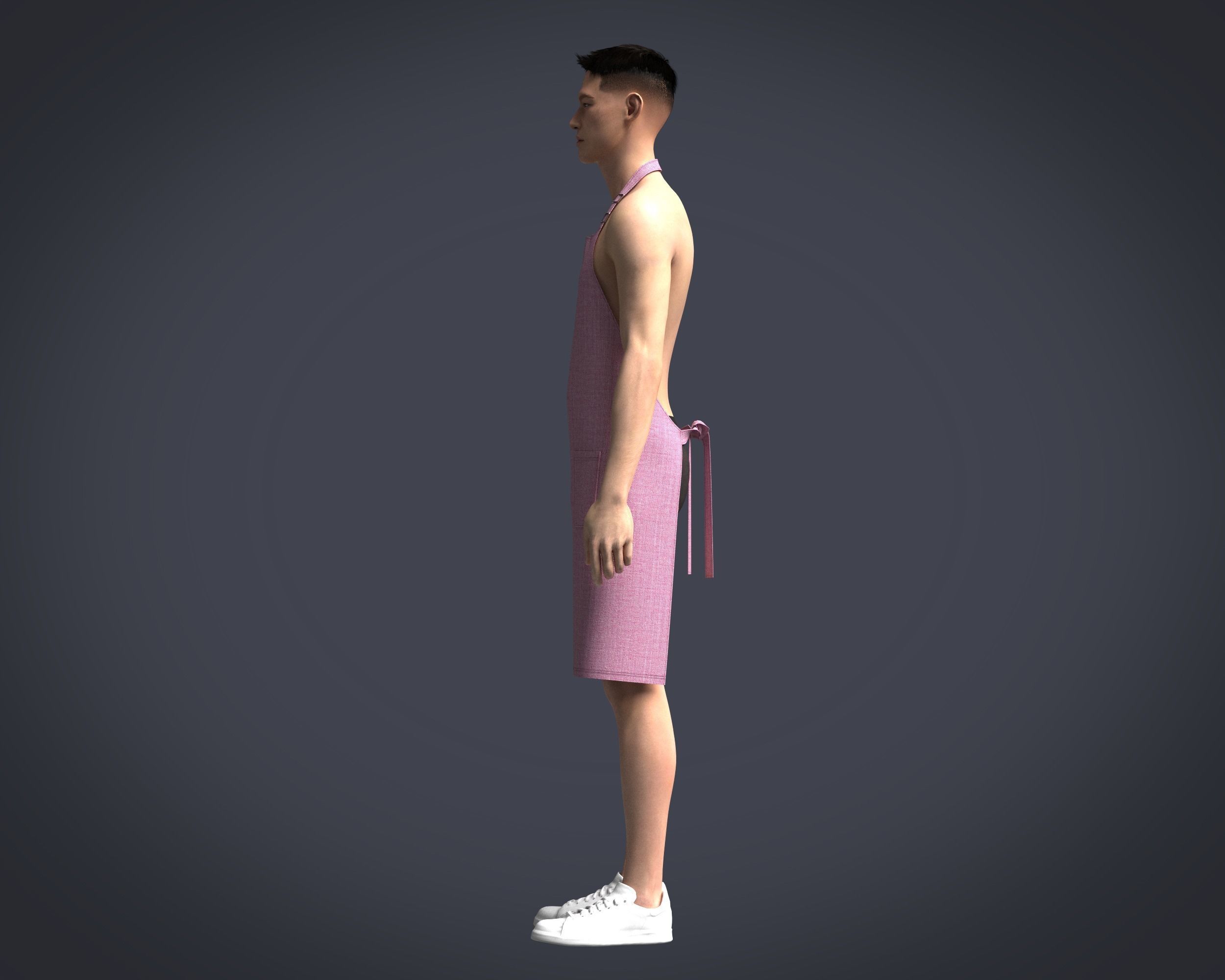 Apron Chef-V4 3D model_9