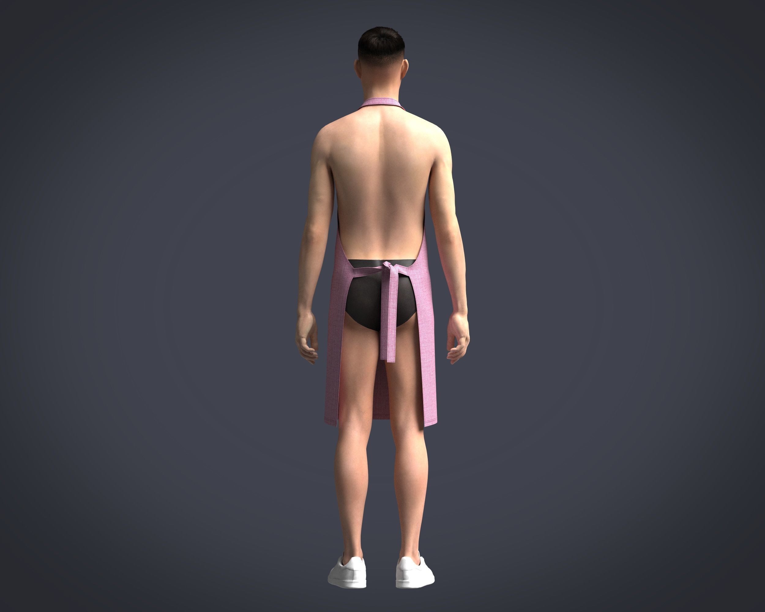 Apron Chef-V4 3D model_8