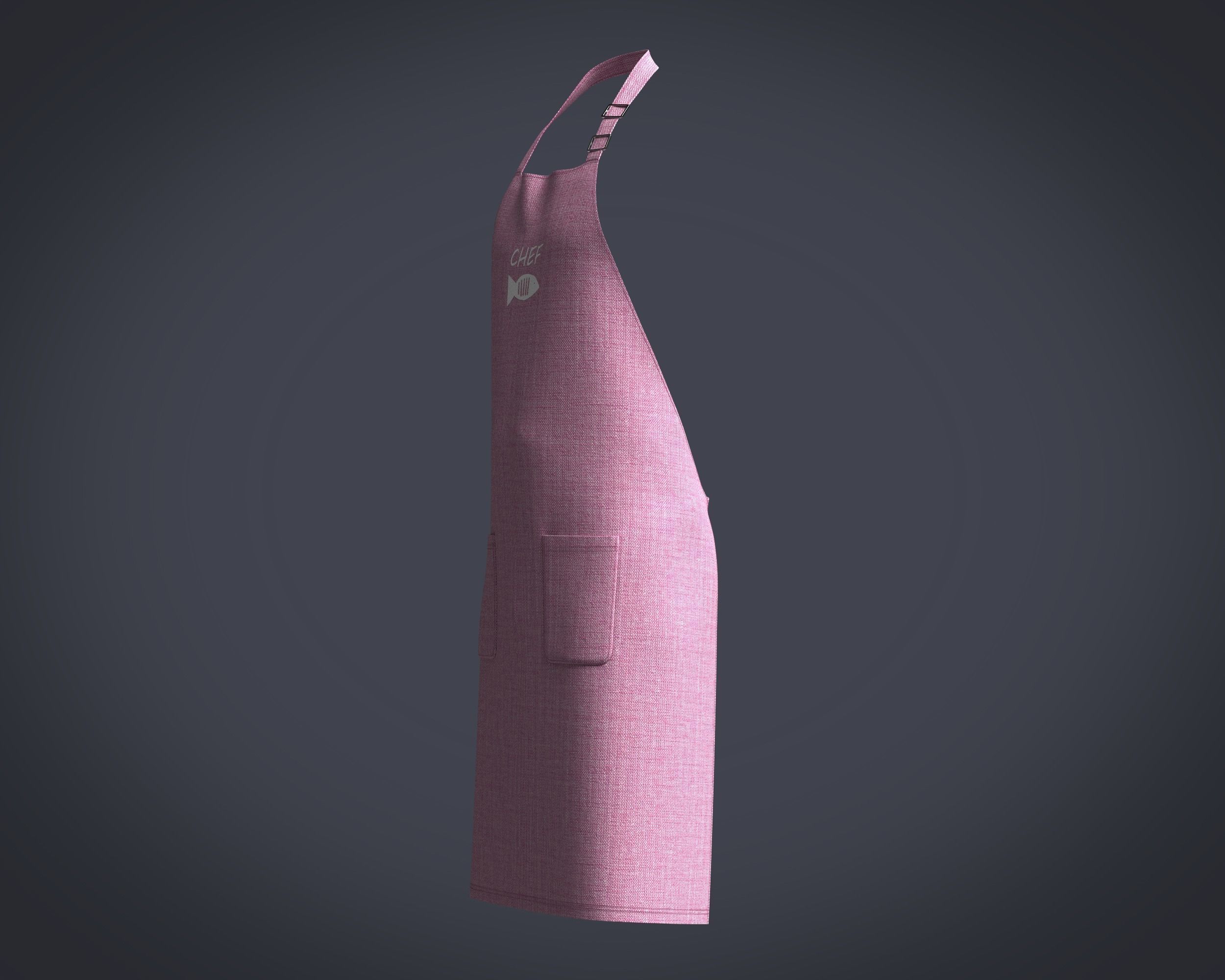 Apron Chef-V4 3D model_5