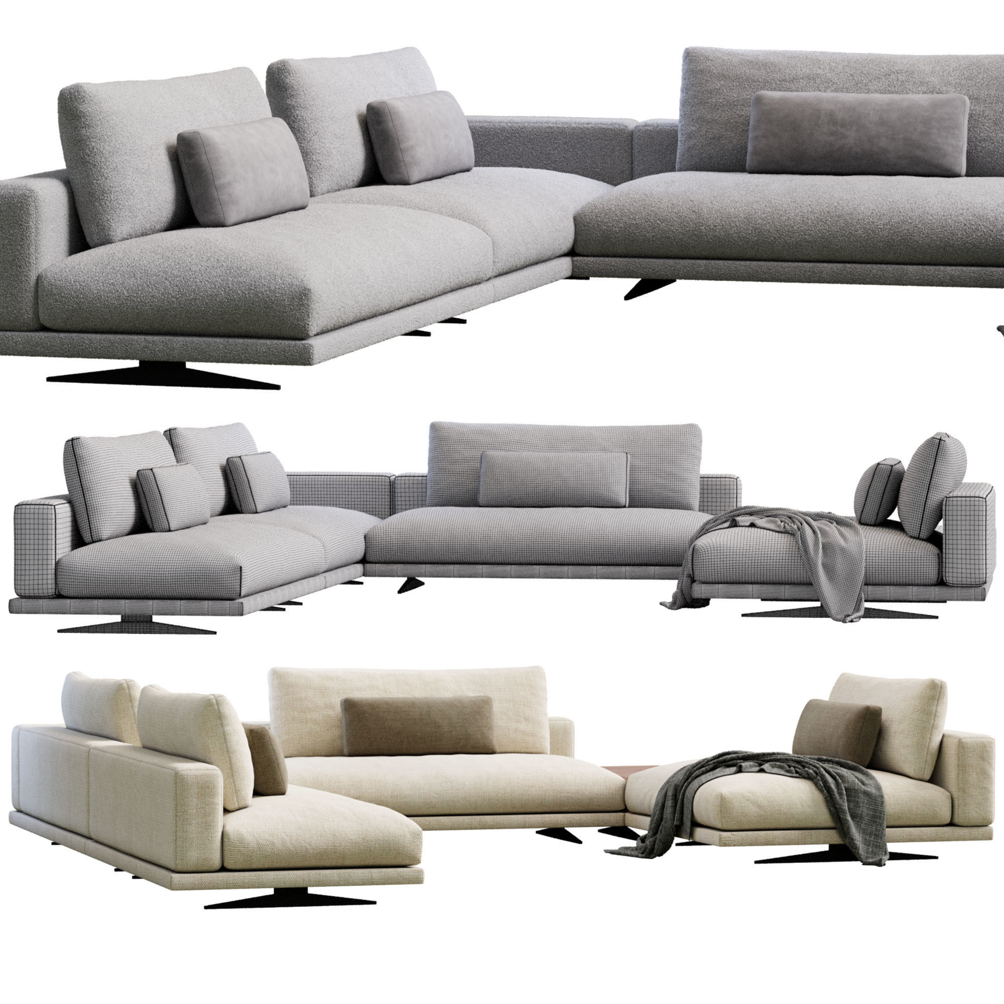 Sofa Boca Soho 3D model_2