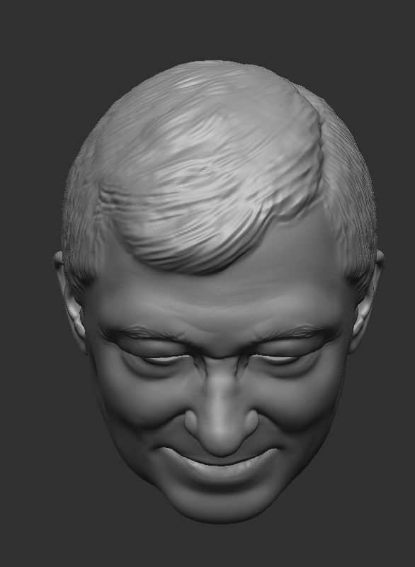 Sir Alex Ferguson HEAD WITH HAIR 3D STL FOR PRINT 3D print model_20