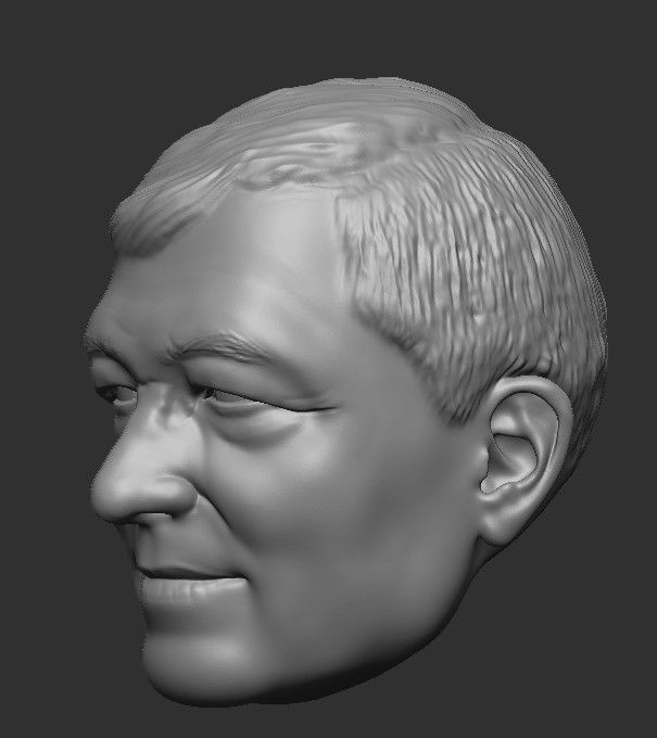 Sir Alex Ferguson HEAD WITH HAIR 3D STL FOR PRINT 3D print model_7