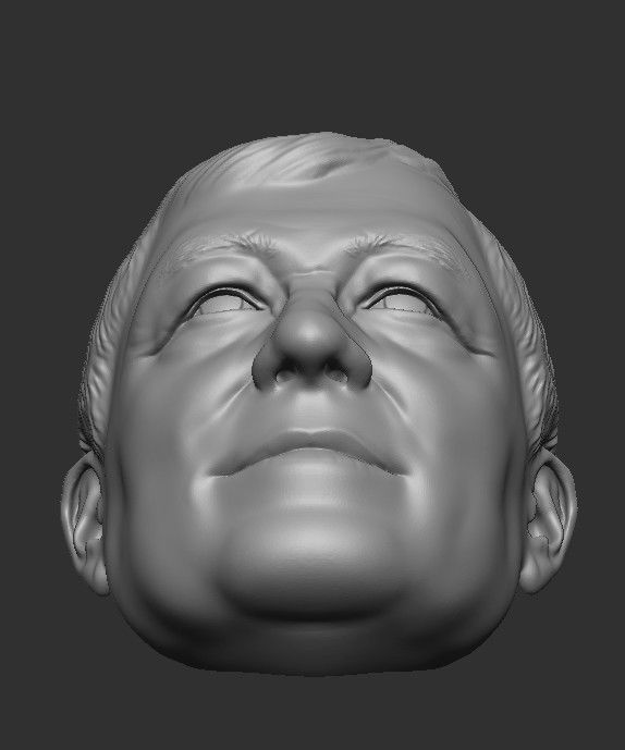 Sir Alex Ferguson HEAD WITH HAIR 3D STL FOR PRINT 3D print model_22